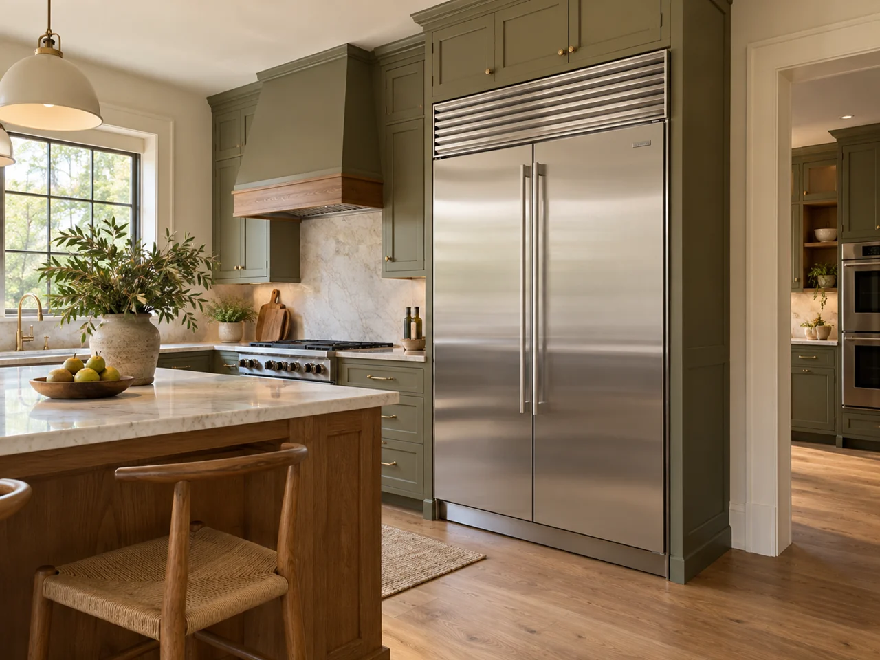 Illustration of a Sub-Zero refrigerator