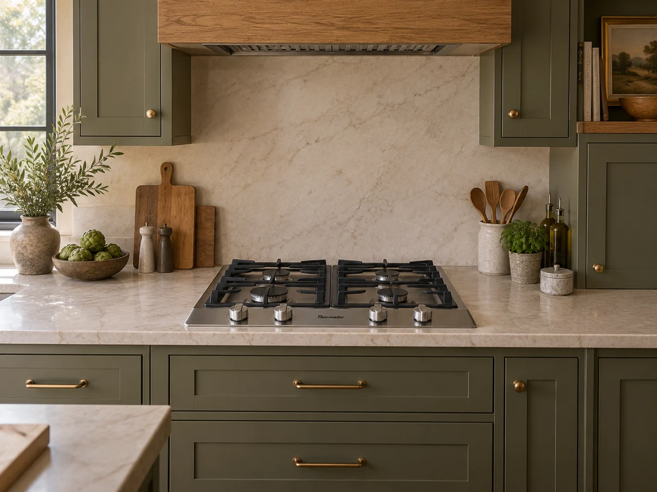 Illustration of a Thermador cooktop